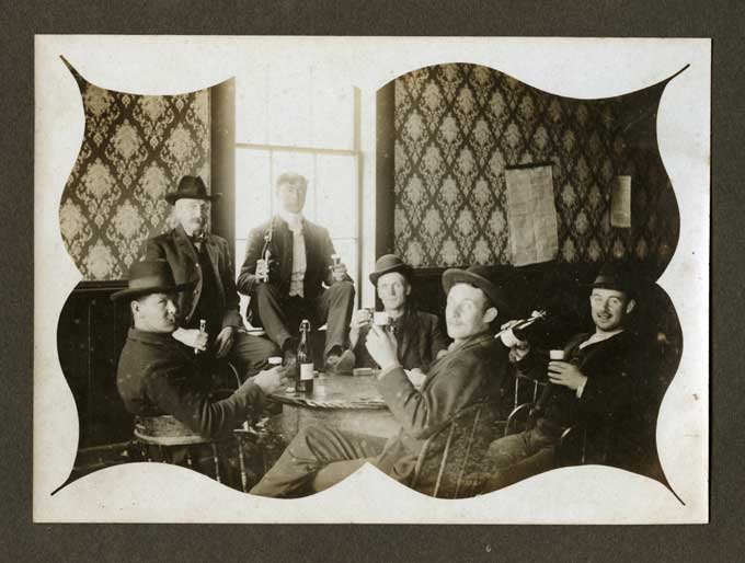 (image for) Saloon Scene - Men Drinking - Click Image to Close